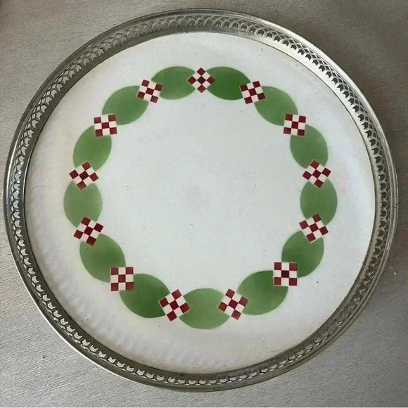 Vintage Other - Vintage Germany Art Deco Christmas Cake Plate